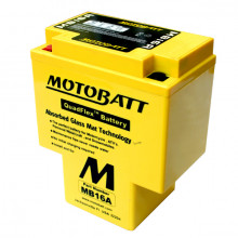Baterie Motobatt MB16A 17,5Ah, 12V, 2 vývody  