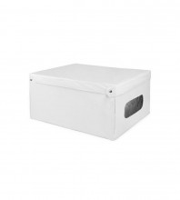 Box Compactor skládací úložný s víkem Smart 4, PVC - 50 x 40 x 25 cm, bílá  