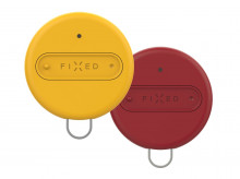 Lokátor FIXED Smart tracker Sense, Duo Pack - žlutá + červená  