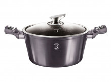 Hrnec Berlingerhaus s poklicí s mramorovým povrchem 30 cm Carbon PRO Line BH-6924  