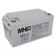 Baterie MHPower GE65-12 GEL, 12V/65Ah, T1-M6, Deep Cycle  