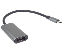 Převodník USB-C na HDMI 4K a FULL HD 1080p, kovové pouzdro  