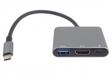 Adaptér USB-C na HDMI + USB3.0 + PD...