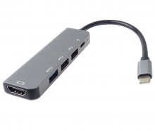 Adaptér USB-C na HDMI + USB3.0 + 2x...