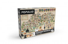 Puzzle Popular - Mapa Slovenska, 16...