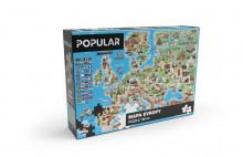 Puzzle Popular - Mapa Evropy, 160 k...
