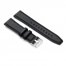 Řemínek Niceboy WATCH Band 22mm leather black  