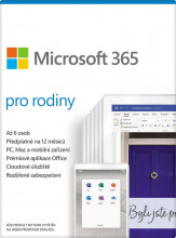 Předplatné Microsoft 365 Family, všechny jazyky, 1 rok  