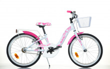 Dětské jízdní kolo Dino Bikes 204R bílé 20" dívčí  