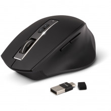 Myš Yenkee YMS 2075 WL RANGE ergonomická, vertikální, bezdrátová, černá 
