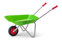 Zahradní kolečko CROSS zelené, kovové 