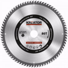 Pilový kotouč Kreator KRT020428 - na dřevo 254mm, 80T 