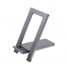 Stojánek FIXED Frame Pocket na stůl pro mobilní telefony, space gray 