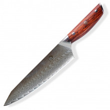 Nůž Dellinger Gyuto / Chef Kiritsuke 8,5" (215mm) Rose-Wood Damascus 