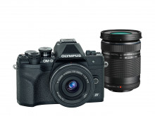 Digitální fotoaparát Olympus E-M10 Mark IV 1442 EZ + 40-150mm II R Pancake double zoom kit black/bla 