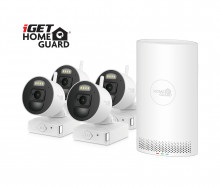 Kamerový set iGET HOMEGUARD HGNVK88004P v2023 Wire-free FullHD NVR 8CH + 4x bateriová kamera HGNVK68 