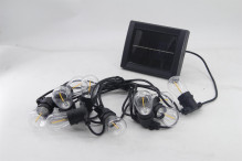 Solární Party Světla (řetěz světel) s E27 LED s vláknovými  žárovkami 