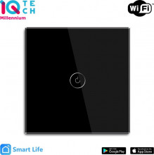 iQtech Millennium NoN WiFi, 1x vypínač Smartlife, černý 