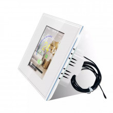iQtech Millenium Applle HK WiFi Termostat pro elektrické podlahové vytápění, bílý 