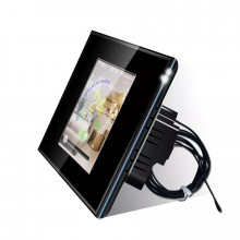 iQtech Millenium Applle HK WiFi Termostat pro elektrické podlahové vytápění, černý 