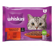 WHISKAS kapsička Klasický výběr se zeleninou v šťávě 4pack 340g 