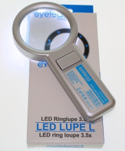 Eyelead osvětlená kruhová lupa 3,5x (10x LED) 