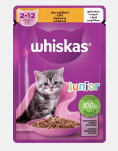 WHISKAS kapsička Junior s kuřecím v...