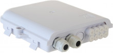 Optický box venkovní IP65 pro 8 SC, včetně kazety a spojek 