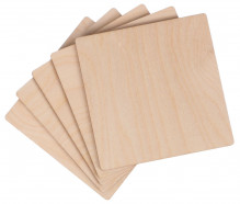 Deska Sixtol dřevěná  CREATIVE WOOD SET 5, 10 x 10 x 0,4cm 
