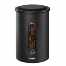 Dóza XAVAX Barista na 1,3 kg zrnkové kávy nebo 1,5 kg mleté kávy, vzduchotěsná, matná černá 