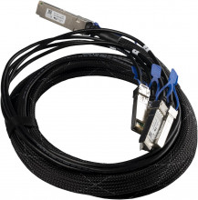 Kabel Mikrotik XQ+BC0003-XS+ 100G DAC, QSFP28 na 4x SFP28, 3m 