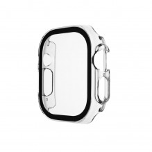 Pouzdro FIXED Pure s temperovaným sklem pro Apple Watch Ultra 49mm/Ultra 2 49mm, čiré 