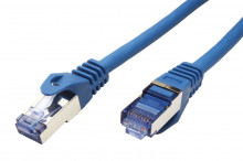 Patch kabel Roline S/FTP cat 6A, LSOH, 3m, modrý 