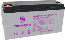 Baterie Conexpro GEL-12-150 GEL, 12V/150Ah, T18-M8, Deep Cycle 