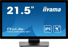 Dotykový monitor IIYAMA ProLite T2238MSC-B1 21,5", PCAP, 5ms, 225cd/m2, USB, DP/HDMI, repro, černý 