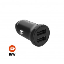 Nabíječka FIXED s 2xUSB výstupem, 15W Smart Rapid Charge, černá 