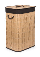 Koš na prádlo G21 72 l, ratanový design s hnědým košem 