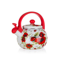 Konvice Banquet smaltovaná pískací Poppy 2,2 l 