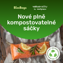 Vakuovací sáček kompostovatelný hladký 300 x 400 , 75 mic 