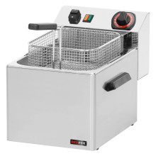 Fritéza elektrická 0,38 kW/l, 8 l stolní 230 V | REDFOX - FE 07 