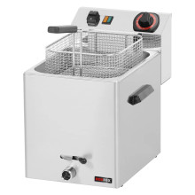 Fritéza elektrická 0,38 kW/l, 8 l stolní s výpustí 230 V | REDFOX - FE 07 V 