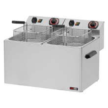 Fritéza elektrická dvojitá 0,75 kW/...