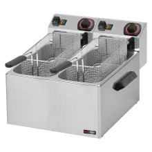 Fritéza na ryby elektrická dvojitá 0,43 kW/l, 8+8 l stolní 230 V | REDFOX - FE 88 
