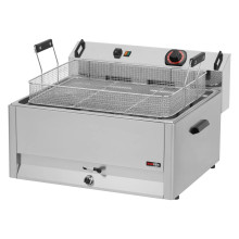 Fritéza elektrická 0,5 kW/l, 30 l stolní s výpustí 400 V | REDFOX - FE 60 T 