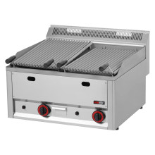 Lávový gril plynový dvojitý 2x 31x48 bez podestavby | REDFOX - GL 60 GLS 