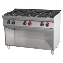 Sporák plynový 6x hořák ECO s podestavbou | REDFOX - SPB 70/120 G 