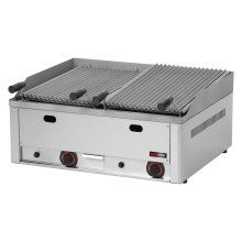 Lávový gril plynový dvojitý 2x 31x48 stolní | REDFOX - GL 60 GS 