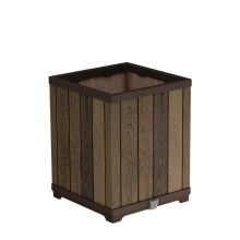 Květináč Keter Deco Square Tall walnut 