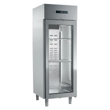 Skříň chladicí 700 l sterilizátor, prosklená GN 2/1, nerez | RM - ENR 700 G S 