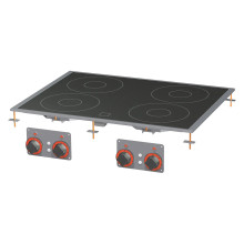 Sporák sklokeramický drop-in elektrická 4x drop-in plotýnka 400 V | RM - PCCD-68ET 